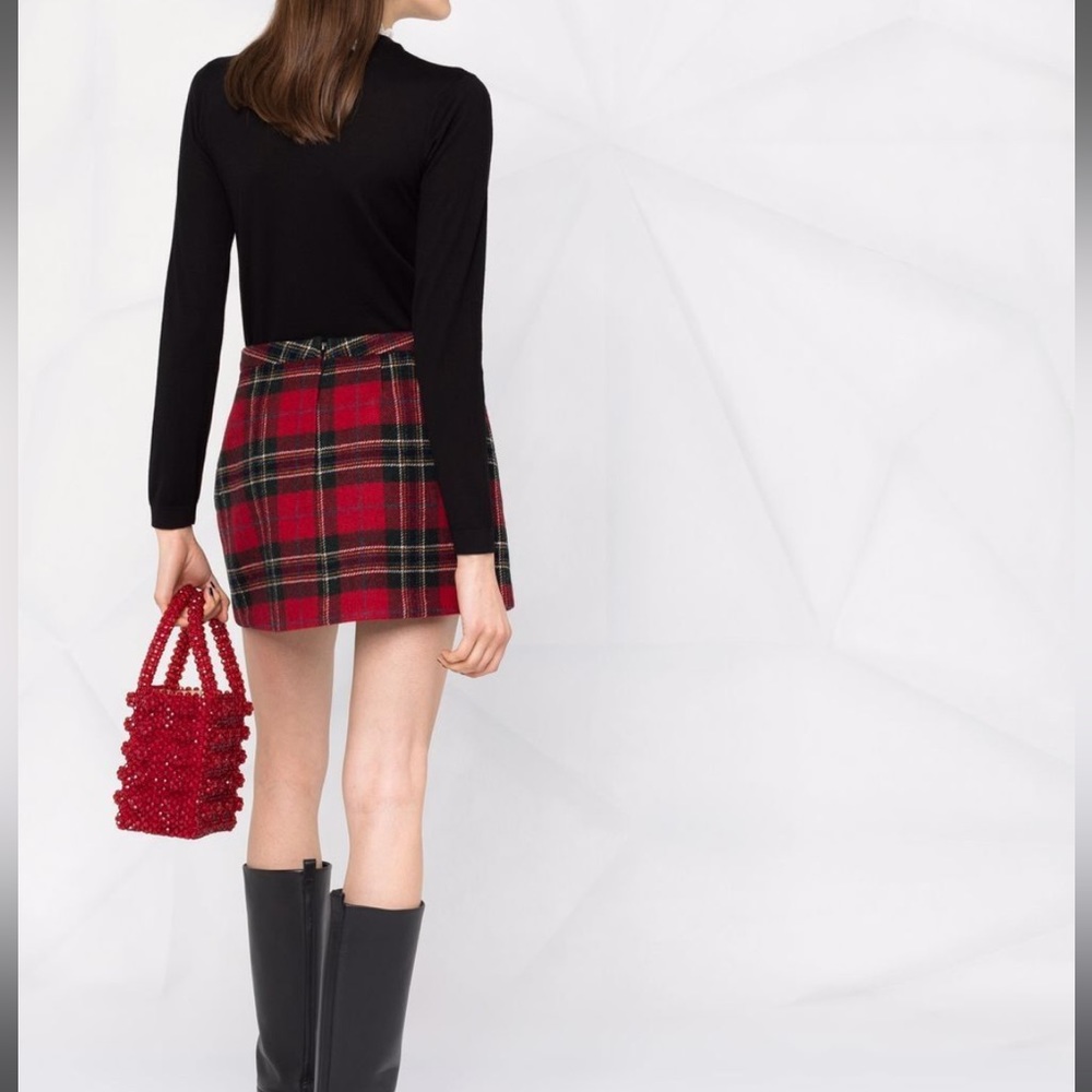 NWT Valentino Plaid Skirt - Picture 5 of 6